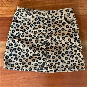 Leopard Print Skirt for Girls